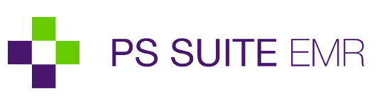 PS Suite EMR logo with a green and purple cross-shaped icon to the left of the purple text “PS SUITE EMR” on a transparent background, representing a tool commonly used in managing Anxiety Disorders and Depression.